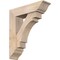 Ekena Millwork Merced Traditional Smooth Bracket w/ Offset Brace, Douglas Fir, 7 1/2"W x 28"D x 32"H BKT0806X28X32MRC01SDF - alternate 1